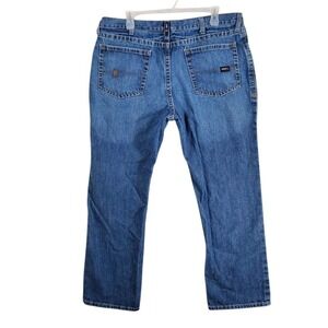 Ariat M4 FR CAT2 Boot Blue Jeans Mens 42x32 Relaxed Wide Leg (41x31.5)